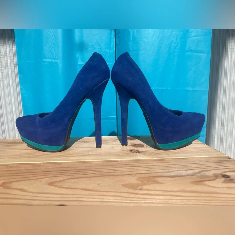 Platforms cobalt blue size 6